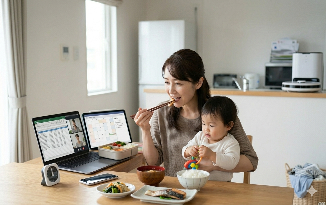 忙しい主婦のイメージ画像