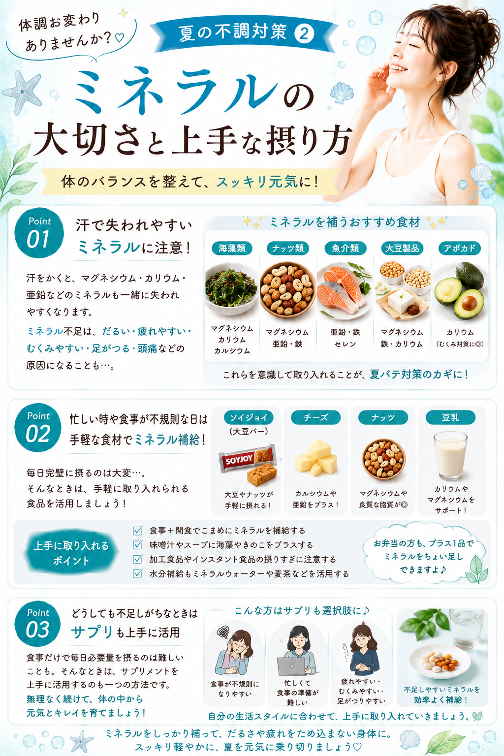 ミネラルの効果的な取り方の解説画像